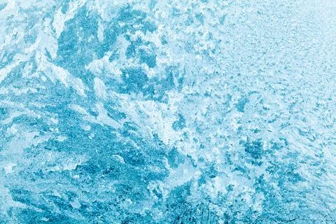 Frost on a window in winter Foto stock