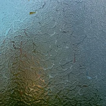 Frost on the windshield, the rays of the morning sun melt the frost formed ov Stock Illustration