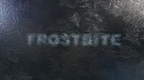 Frostbite - Freezing Text and Exploding Ice Wall Logo Stinger Stock After Effects