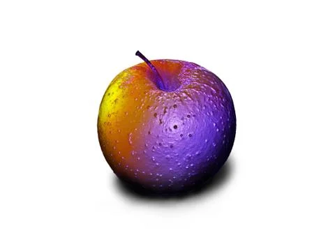 Frosted apple Stock Illustration