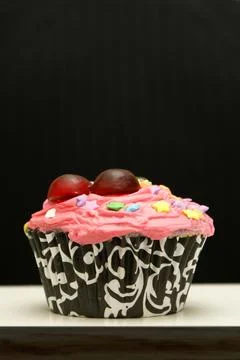 Frosted Cupcake Stock Photos