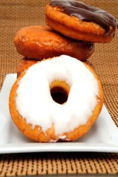 Frosted doughnut Stock Photos