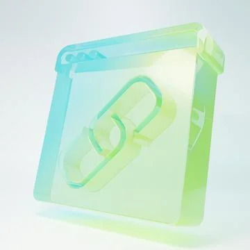 Frosted glass Browser window icon isolated on white background. Minimalism .. Stock Illustration