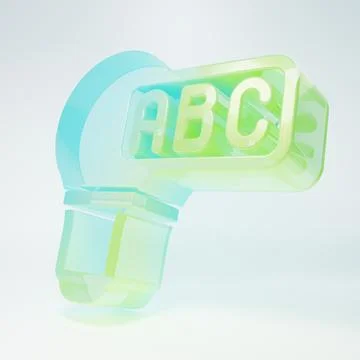 Frosted glass Creative lamp light idea icon isolated on white background. C.. Stock Illustration