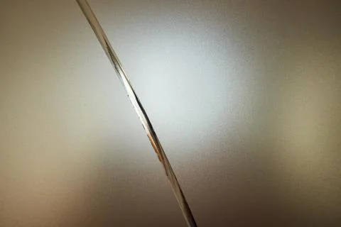 Frosted glass with decorative pattern, back light Stock Photos