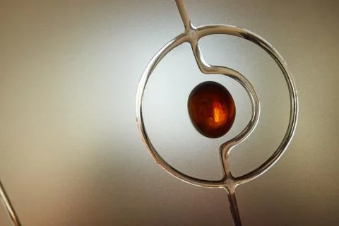 Frosted glass with decorative pattern, back light Stock Photos