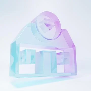 Frosted glass Front facade building jewelry store icon isolated on white ba.. Ilustración de archivo