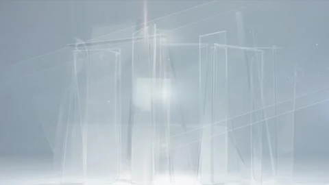 Frosted Glass — Minimal Light Structures Video stock 312065152
