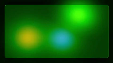 Frosted glass morphism panel overlay with green yellow and blue glowing lig.. Stock Footage 344709769