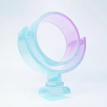 Frosted glass Round makeup mirror icon isolated on white background. 8 Marc.. 스톡 일러스트
