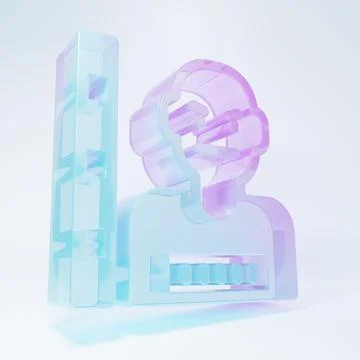 Frosted glass Suspect criminal icon isolated on white background. The crimi.. Stock Illustration