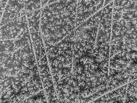 Frosted glass texture with scratches and ice crystal pattern Stock Photos