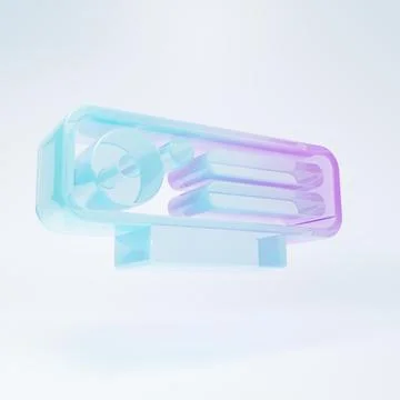 Frosted glass Web camera icon isolated on white background. Chat camera. We.. 库存插图