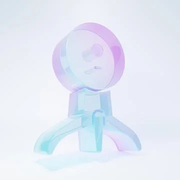 Frosted glass Web camera icon isolated on white background. Chat camera. We.. 库存插图