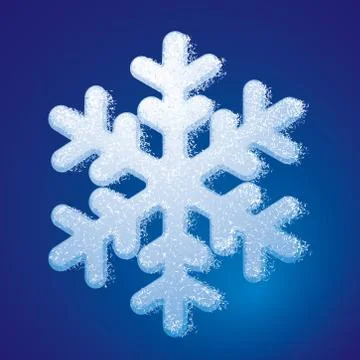 Frosted snowflake Stock-Illustration
