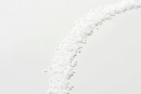 Frosted window with delicate ice crystals Stock Photos