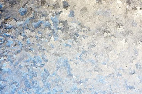 Frosted winter window glass background Stock Photos