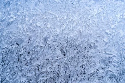 Frosted winter window Stock Photos