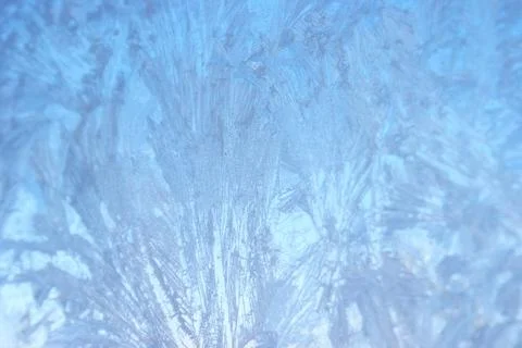 Frosted Winter Window Stock Photos