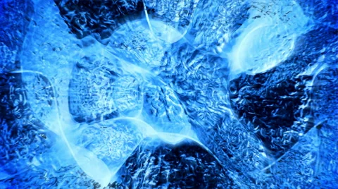 Frostwork, Ice pattern abstract motion background (seamless loop) Stock Footage 48952381