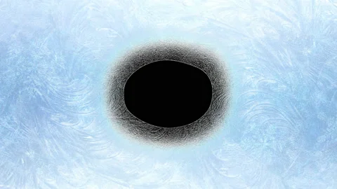 Frosty Border Background Stock Footage 100644548