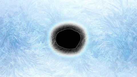 Frosty Border Background Stock Footage 100644580