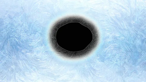 Frosty Border Background Stock Footage 100644703