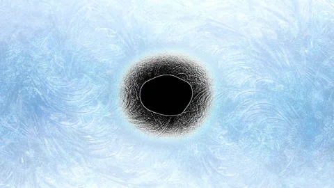 Frosty Border Background Stock Footage 100644741