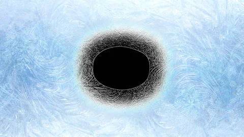 Frosty Border Background Stock Footage 100644762