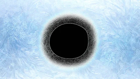 Frosty Border Background Stock Footage 100644814