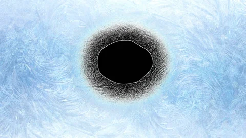 Frosty Border Background Stock Footage 100644819