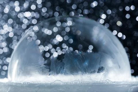 Frosty christmas winter pattern. Stock Photos