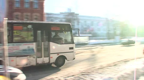Frosty day in the city Stock Footage 5164162