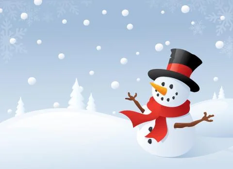 Frosty day Stock Illustration