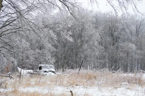 Frosty Farm Stock Photos
