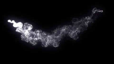 Frosty Fog Effects Smoke Elements loop Animation video on black background Stock Footage 283264679