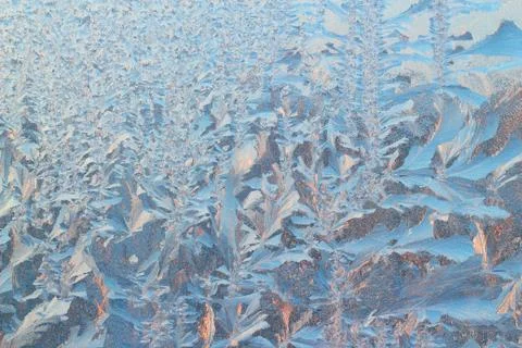 Frosty pattern background Stock Photos