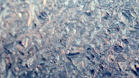 Frosty pattern depth of field Stock Footage 34482678