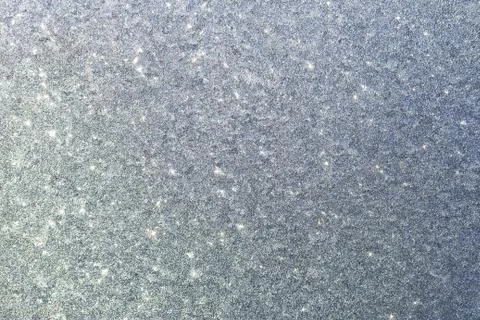 Frosty pattern on glass winter window Stock Photos