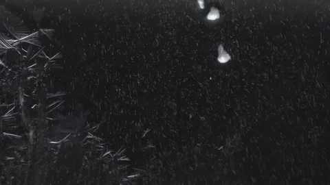 Frosty pattern grows on glass Stock Footage 104537809