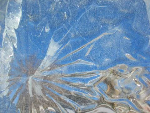 Frosty pattern of ice and pattern Stock Photos