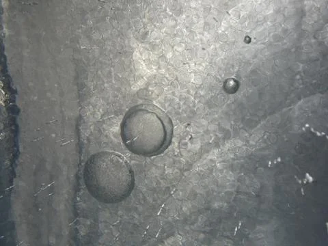 Frosty pattern of ice Stock Photos