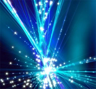 Frosty pattern shines from the center in the form of rays abstract fractal Stock Illustration