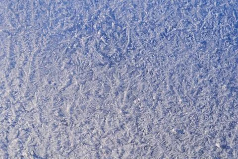 Frosty pattern on the surface in winter season 写真素材