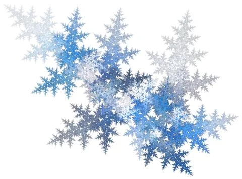Frosty pattern for window, fractal 3d render Stock Illustration