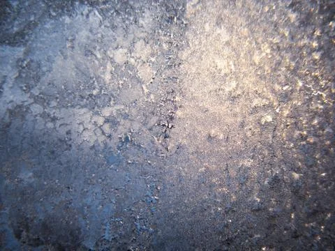 Frosty pattern on winter window Stock Illustration