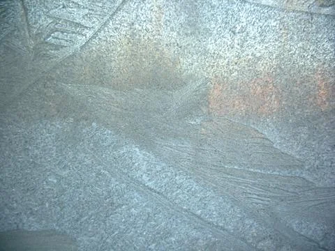 Frosty pattern on winter window Stock Photos