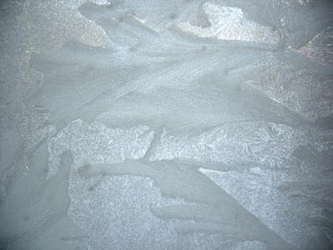 Frosty pattern on winter window Stock Photos