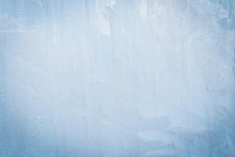 Frosty patterns on a frozen ice box in the early morning Stock Photos