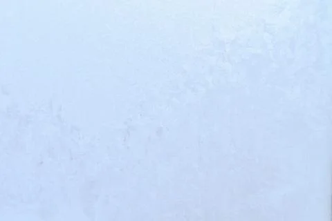 Frosty patterns on a frozen ice box in the early morning Stock Photos